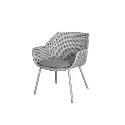 Cane-line Vibe Patio Armchair With Cushions In Dark Gray