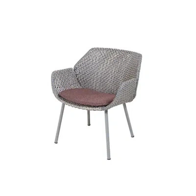 Cane-line Vibe Patio Chair With Cushions In Gray