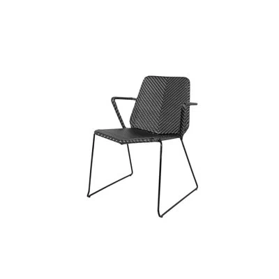 Cane-line Vision Black/graphite Armchair