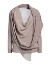 Caneppele Woman Top Khaki Size S Cotton In Beige