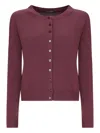 Canessa Button-front Cardigan In Red
