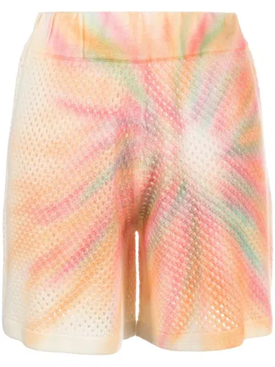Canessa Cashmere Knitted Shorts In Multicolore