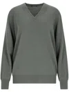 Canessa V-neck Sweater In Green Cashmere In Green