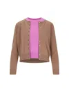 Canessa Cashmere Twinset" Brown Cardigan