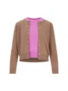 Canessa Cashmere Twinset" Brown Cardigan