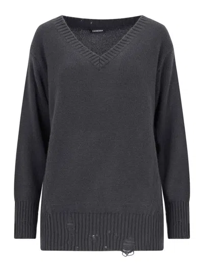 CANESSA SUÉTER CUELLO REDONDO - GRIS