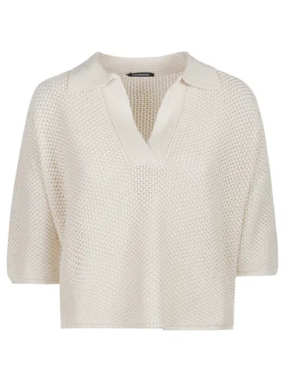 Canessa Deniz Short Sleeve Polo Shirt In White