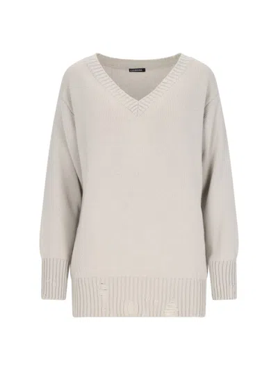 CANESSA DESTROYED DETAIL SWEATER