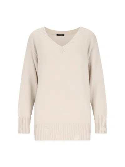 CANESSA DESTROYED DETAIL SWEATER