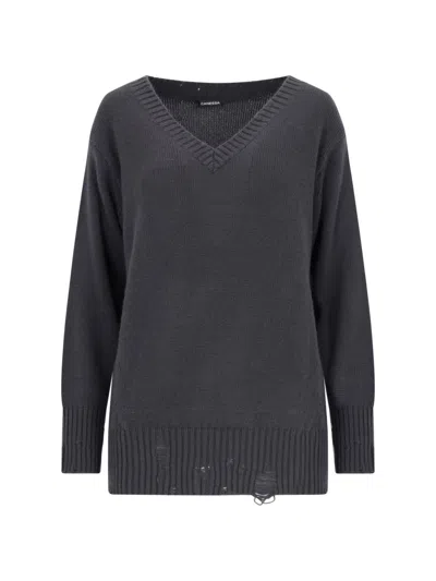 CANESSA DESTROYED DETAIL SWEATER