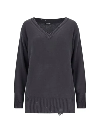 CANESSA DESTROYED DETAIL SWEATER
