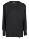 Canessa Leda Round Neck Sweater In Shadow