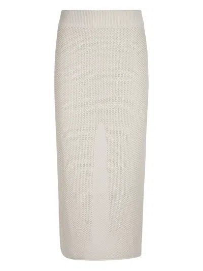 CANESSA OPEN-KNIT MIDI SKIRT