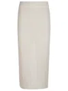Canessa Open-knit Midi Skirt In White