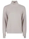 Canessa Diadem Volcano Neck Sweater In Beige