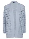 Canessa Sea Fern Oversized Cardigan In Blue