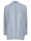 Canessa Sea Fern Oversized Cardigan In Blue