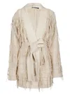 Canessa Psychedelic Cardigan In Brown