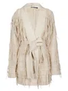 Canessa Psychedelic Cardigan In Brown
