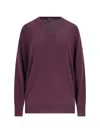Canessa V-neck Sweater In Purple Cashmere Purple
