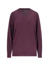 Canessa V-neck Sweater In Purple Cashmere Purple In Purple