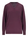 Canessa V-neck Sweater In Purple Cashmere Purple In Purple