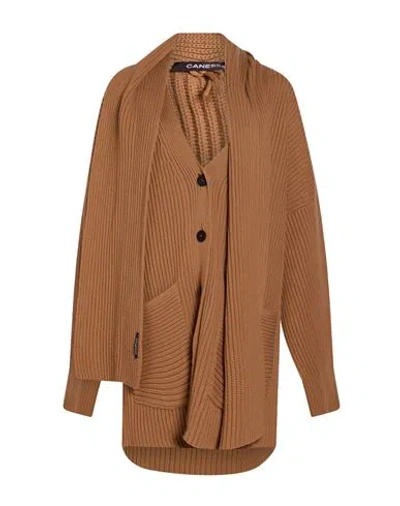 Canessa Woman Cardigan Camel Size S Cashmere In Beige