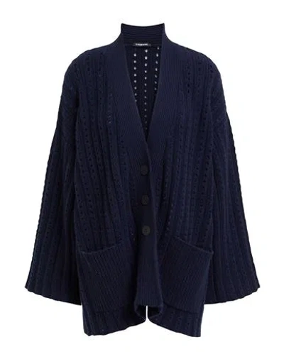Canessa Woman Cardigan Midnight Blue Size 6 Cashmere