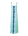Canessa Woman Maxi Dress Sky Blue Size 2 Linen In Blue