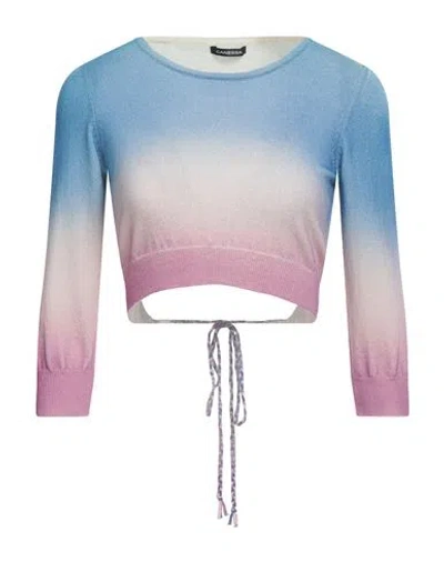 Canessa Woman Sweater Azure Size 2 Cashmere In Multi