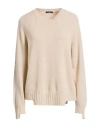 Canessa Woman Sweater Beige Size 2 Cashmere In Neutral