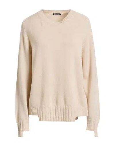 Canessa Woman Sweater Beige Size 2 Cashmere In Sand