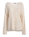 Canessa Woman Sweater Beige Size 2 Cotton