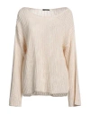 Canessa Woman Sweater Beige Size 2 Cotton In Beige