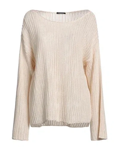 Canessa Woman Sweater Beige Size 2 Cotton In Pink