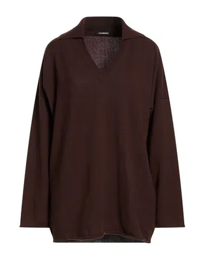 Canessa Woman Sweater Chocolate Brown Size L Cashmere