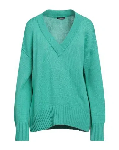 Canessa Woman Sweater Emerald Green Size 4 Cashmere