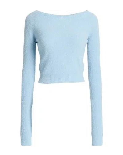 Canessa Woman Sweater Light Blue Size 1 Cashmere, Polyamide