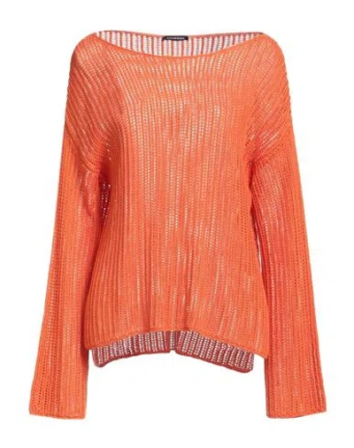 Canessa Woman Sweater Orange Size 2 Cotton