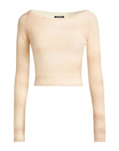 Canessa Woman Sweater Sand Size 0 Cashmere, Polyamide In Neutral