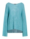 Canessa Woman Sweater Sky Blue Size 3 Cotton