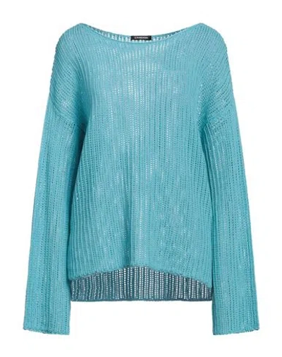 Canessa Woman Sweater Sky Blue Size 3 Cotton