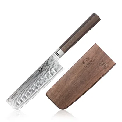 Cangshan Cagshan Maya 5 Nakiri Knife In Brown