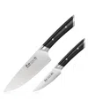 Cangshan Canghshan Helena Series 2-pc. Starter Knife Set In Black