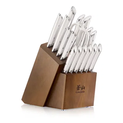 Cangshan Helena 17 Piece Knife & Block Set In Animal Print