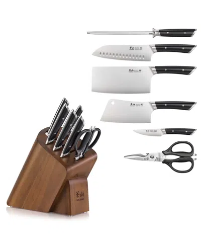 Cangshan Helena Series Steel 7-pc. Knife Block Set In Black