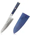 Cangshan Kita Series 5.5" Prep Utility Knife With Sheath In Blue