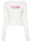 Cannari Concept T-shirt Mit Slogan-print In Nude
