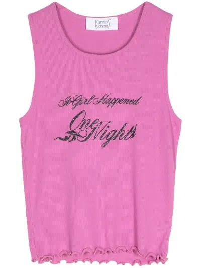 Cannari Concept Tank Top In Pink