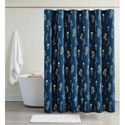 Cannon Avery Floral Shower Curtain In Blue